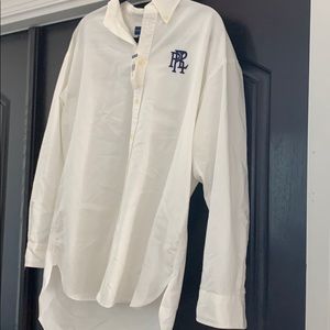 NWT Ralph Lauren Women’s Boyfriend Fit Shirt Large